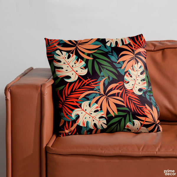 Exotic Nordic Semaless Leaf Pattern | Floral Cushion #307 - Prime Décor