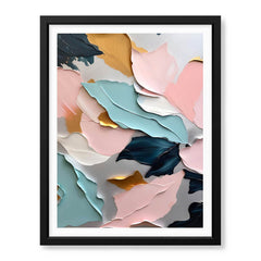 Pink & Green Beautiful Floral Design | Abstract Floral Artwork #00327