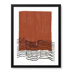 Black & Brown Abstract Art Deign | Abstract Office Artwork #00345 - Prime Décor