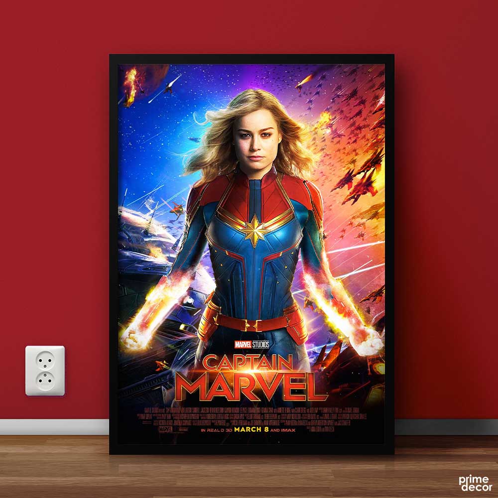 Captain Marvel 2019 Poster | Movie Poster Wall Art - Prime Décor