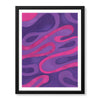Pink & Purple Abstract Art Design With Neon Effect | Abstract Office Artwork #00350 - Prime Décor