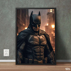 Batman In Rainy Night | Movie Poster Wall Art - Prime Décor