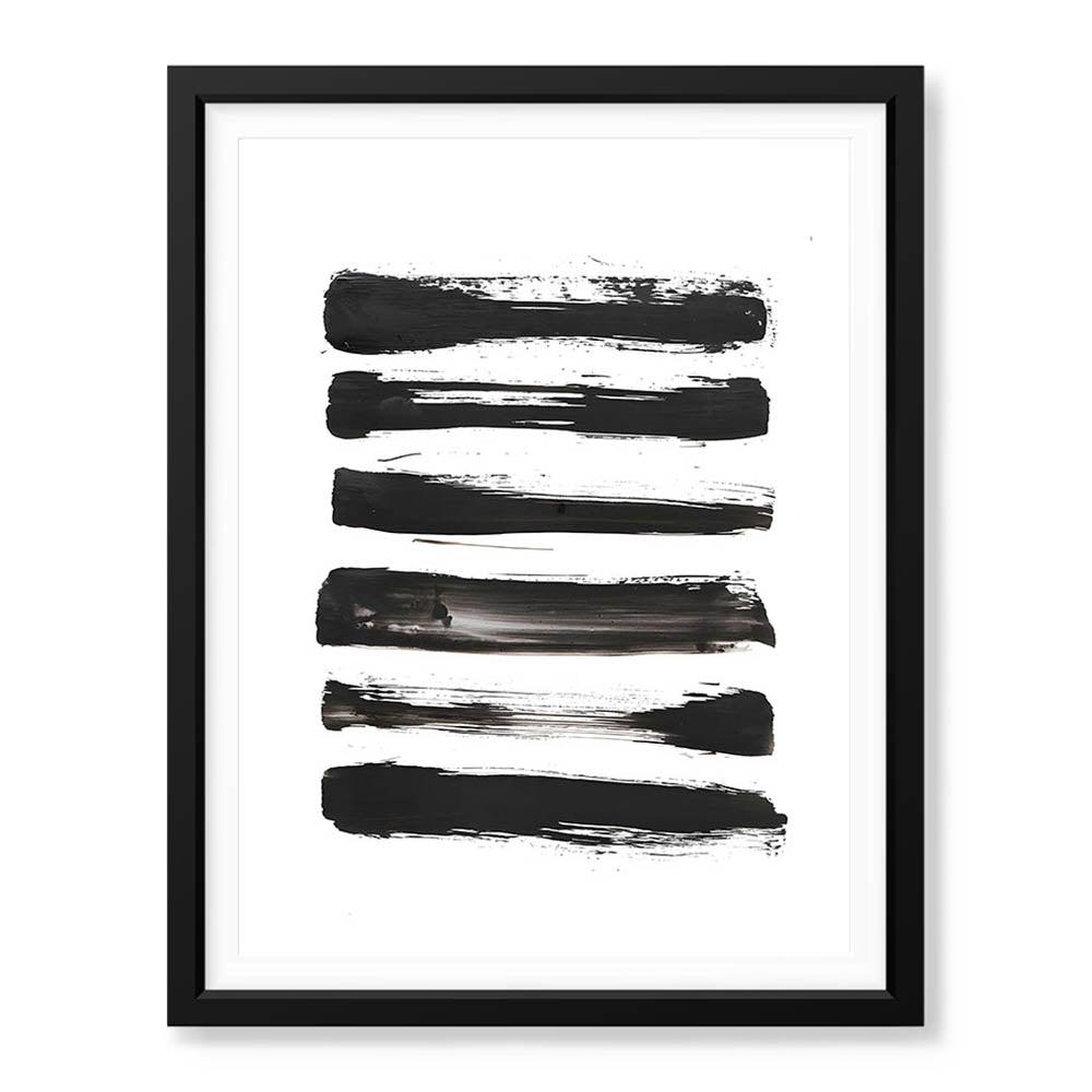 Black & White Abtract Art Over White Background | Abstract Office Artwork #00364 - Prime Décor