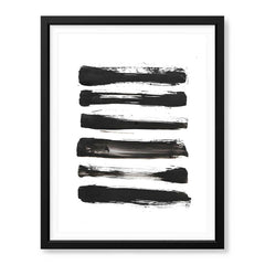 Black & White Abtract Art Over White Background | Abstract Office Artwork #00364 - Prime Décor
