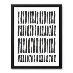Black & White Abtract Art Over White Background | Abstract Office Artwork #00365 - Prime Décor