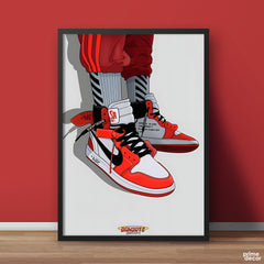 Air Jordan in Red | Sports Poster Wall Art