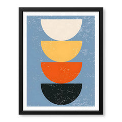 Colorful Abtract Art Over Blue Background | Abstract Office Artwork #00372 - Prime Décor
