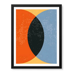 Colorful Abtract Art Over Gold Background | Abstract Office Artwork #00373 - Prime Décor