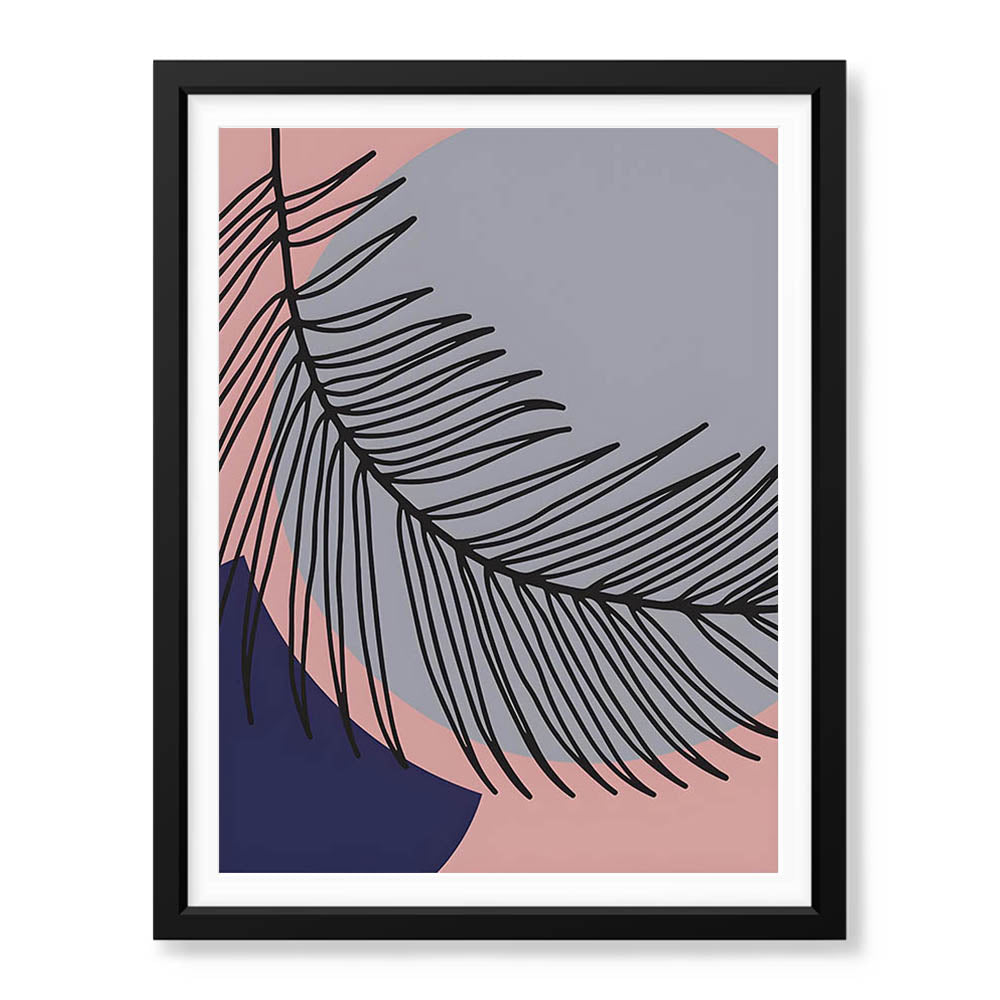 Black Abstract Floral Art Over Colorful Background | Abstract Floral Artwork #00380 - Prime Décor