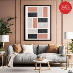 Beautiful Abstract Art Over Colorful Background | Abstract Office Artwork #00382 - Prime Décor
