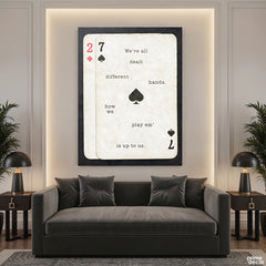 We're Dealt Different Hands