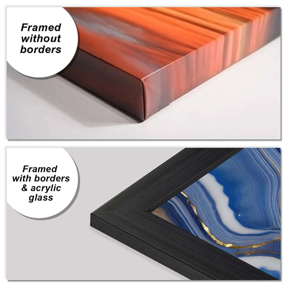 3 Quls Sea Blue | Islamic Wall Art - Prime Décor