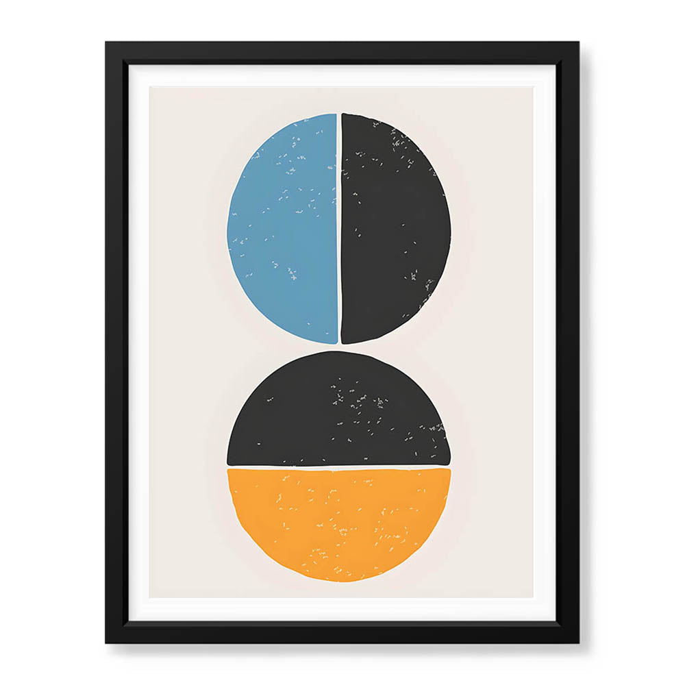 Black & Gold Abstract Art Over White Background | Abstract Office Artwork #00401 - Prime Décor