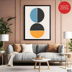 Black & Gold Abstract Art Over White Background | Abstract Office Artwork #00401 - Prime Décor