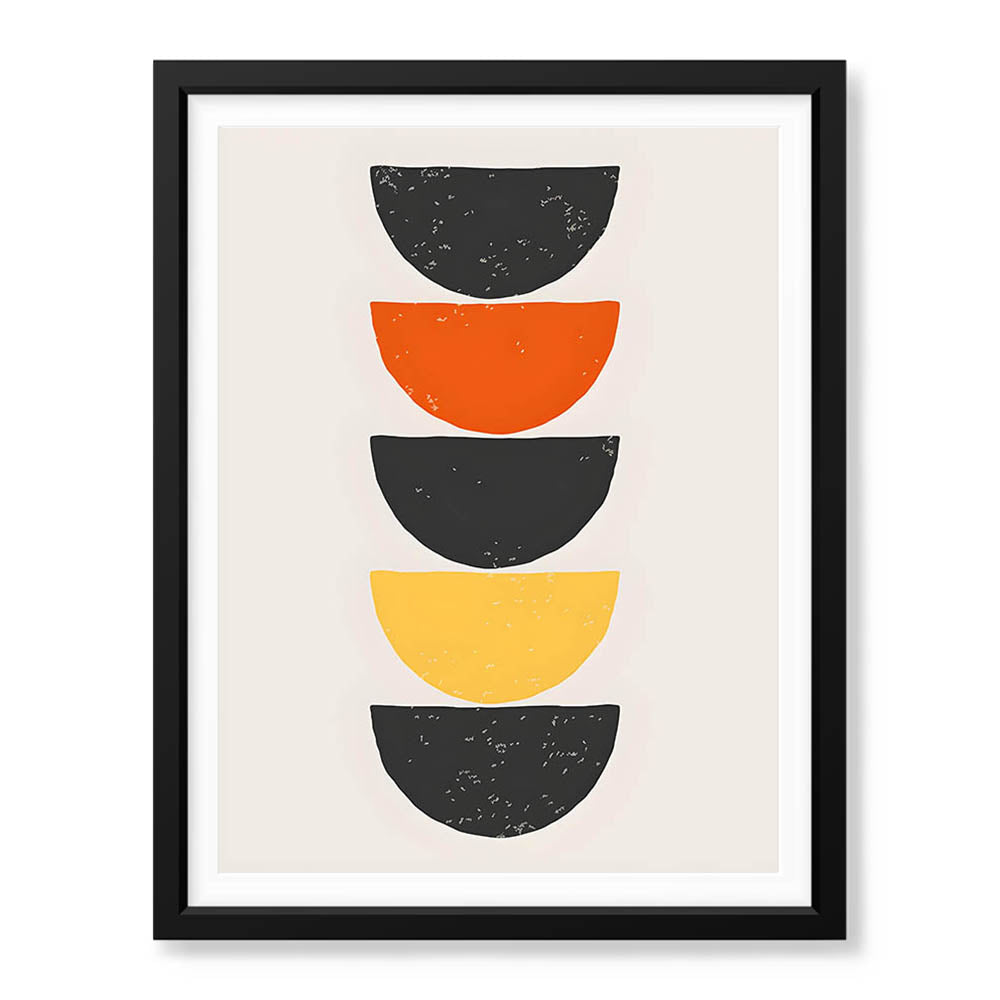 Black & Gold Abstract Art Over White Background | Abstract Office Artwork #00402 - Prime Décor