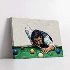 Focus On The Cue Bold Brushwork Impaesto Style (Single Panel) Digital Painting Wall Art