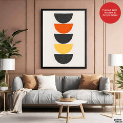 Black & Gold Abstract Art Over White Background | Abstract Office Artwork #00402 - Prime Décor
