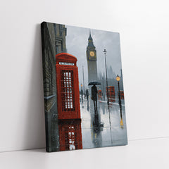 Quiet Moments in Westminster Cityscape (Single Panel) Digital Painting Wall Art