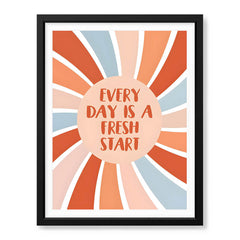 Every Day Is A Fresh Start | Motivational Colorful Office Artwork #0040 - Prime Décor