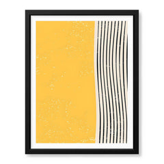 Black & Gold Abstract Line Art Over White Background | Abstract Office Artwork #00431 - Prime Décor