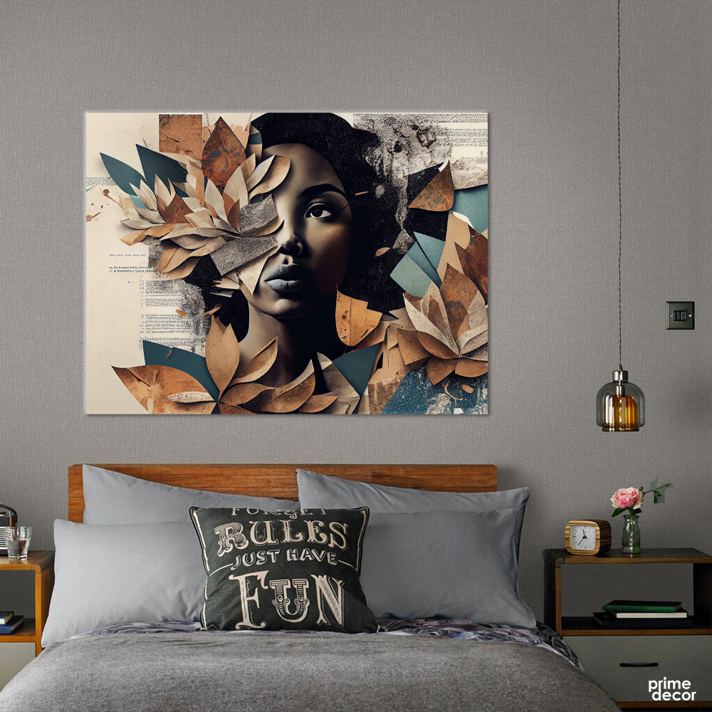 Woman Elegance Antique Artwork (Single Panel) Fashion Wall Art - Prime Décor