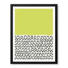 Black & Green Abstract Design Over White Background | Abstract Office Artwork #00440 - Prime Décor