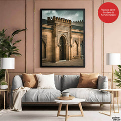 Beautiful Door Entrance Of A Historic Fort | Abstract Architecture Artwork #00458 - Prime Décor