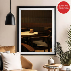 Beautiful View Of A Coffee Shop | Abstract Nature Artwork #00459 - Prime Décor
