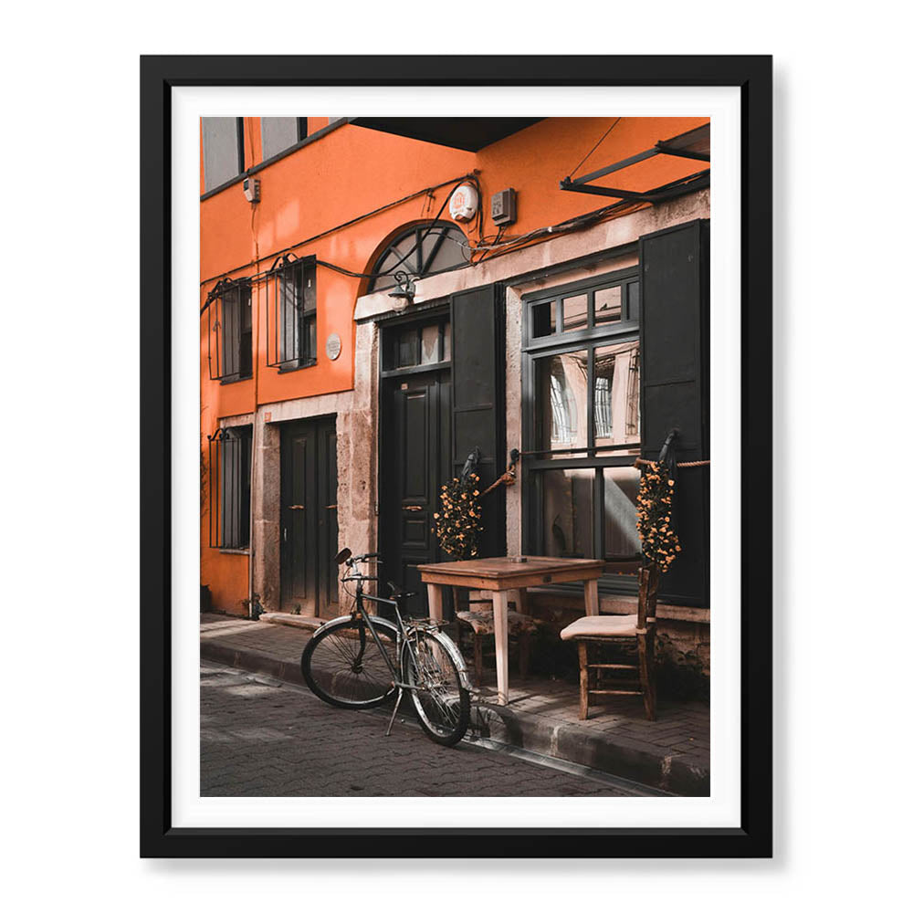 Beautiful View Of A Street With Cycle | Abstract Nature Artwork #00460 - Prime Décor