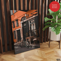 Beautiful View Of A Street With Cycle | Abstract Nature Artwork #00460 - Prime Décor