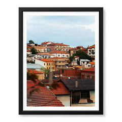 Beautiful View Of Terrace Of The Houses | Abstract Nature Artwork #00463 - Prime Décor