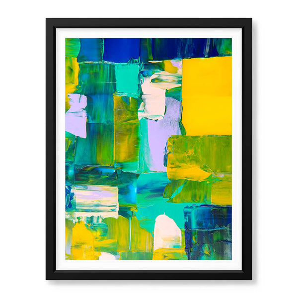 Colorful Abstract Art Paint Strokes Over Beautiful Background | Abstract Office Artwork #00467 - Prime Décor
