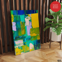 Colorful Abstract Art Paint Strokes Over Beautiful Background | Abstract Office Artwork #00467 - Prime Décor