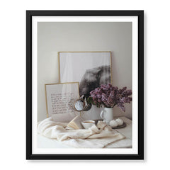 Beautiful Cup Of Tree With Flowers On A Table | Abstract Fashion Artwork #00481