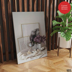 Beautiful Cup Of Tree With Flowers On A Table | Abstract Fashion Artwork #00481