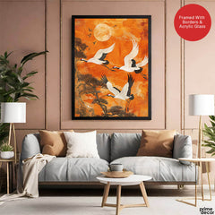 Beautiful View Of Sunrise From The Top Of The Trees | Abstract Nature Artwork #00484