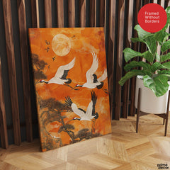 Beautiful View Of Sunrise From The Top Of The Trees | Abstract Nature Artwork #00484