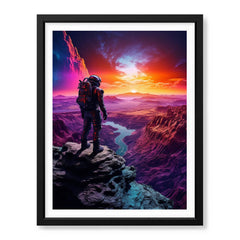 Beautiful View Of Space From Astronaut Site | Abstract Nature Artwork #00491