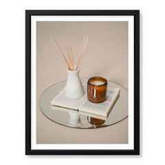Beautiful Color Paint Brushes On The Table With Book | Abstract Fashion Artwork #00494