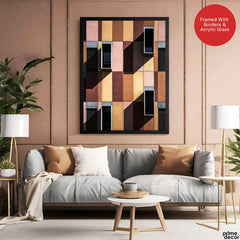 Colorful Abstract Design With Box Shapes | Abstract Fashion Artwork #00495