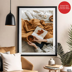 Beautiful Brown Leaf In The Book | Abstract Fashion Artwork #00496
