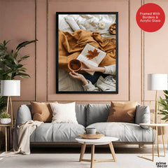Beautiful Brown Leaf In The Book | Abstract Fashion Artwork #00496