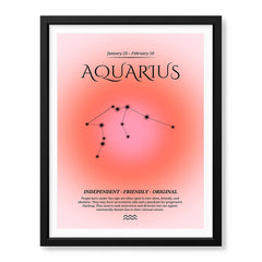 Aquarius Abstract Stars Sign Art | Abstract Nature Artwork #00501 - Prime Décor