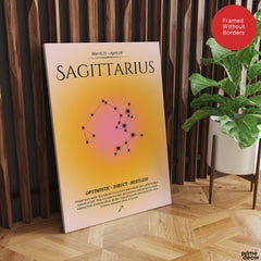 Sagittarius Abstract Stars Sign Art | Abstract Nature Artwork #00506 - Prime Décor