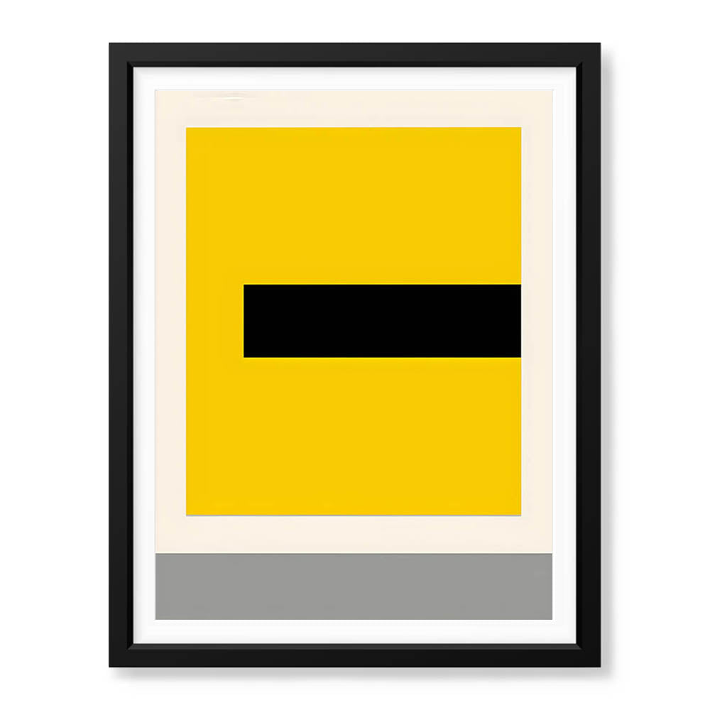 Black Yellow & Grey Abstract Design | Abstract Office Artwork #0051 - Prime Décor