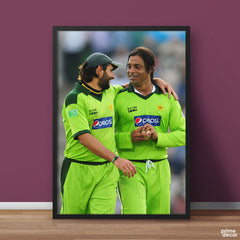 Shoaib Akhtar & Shahid Afridi PCT | Sports Wall Art - Prime Décor