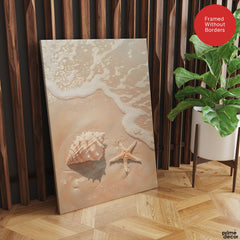 Beautiful Seashells On The Beach | Abstract Nature Artwork #00543