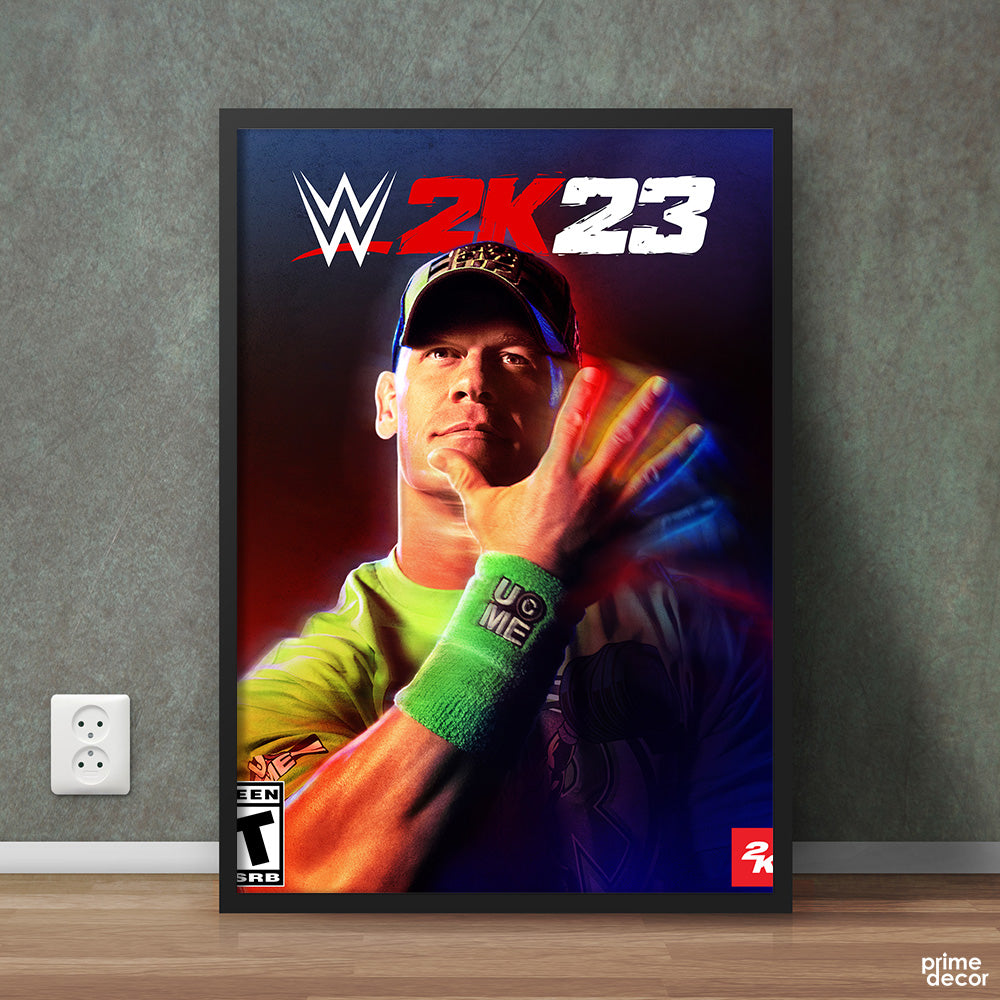 John Cena Iconic Hand Gesture WWE 2k23 | Sports Wall Art - Prime Décor