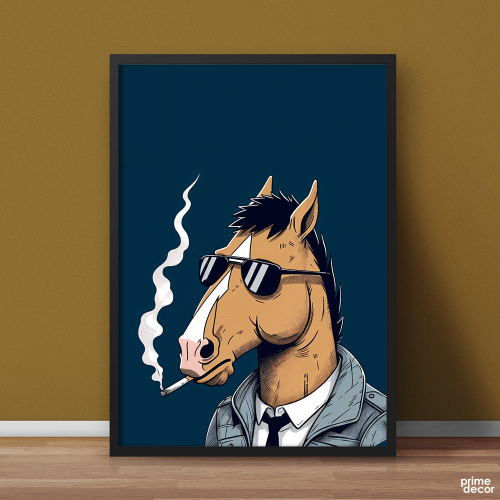 Bojack Horseman Rocking The Sunglasses TV Series Wall Art