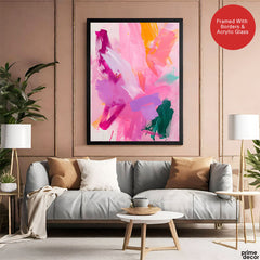 Abstract Multicolor Brush Paint Stroke Digital Artwork | Abstract Fashion Artwork #00556